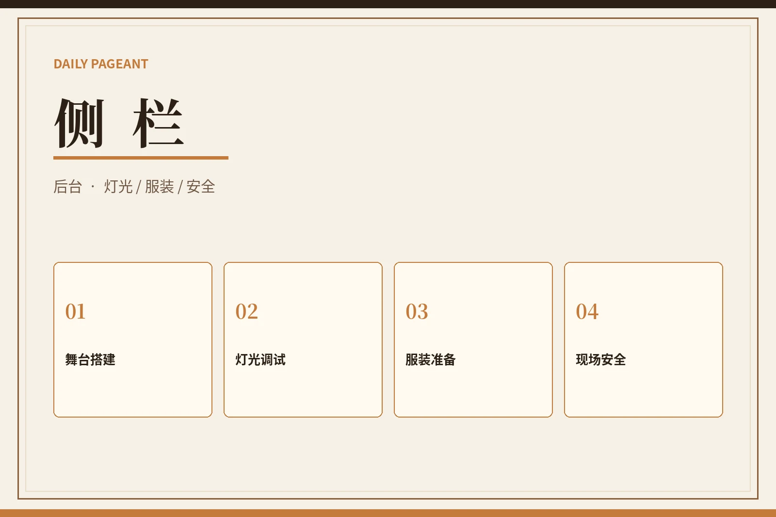每日大赛幕后准备
